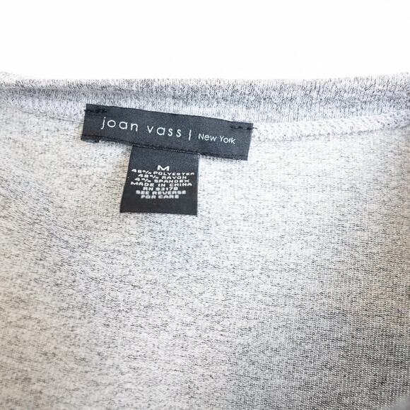 Joan Vass Ombre Knit Gray/Green Tunic, M - Picture 8 of 8